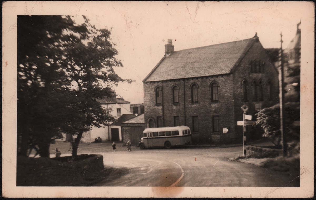 Nenthead Chapel with a Wrights Bus